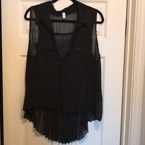 Blank sheer tank top, size XXL